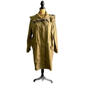 Banana Republic Oversized Utility Hooded Coat Olive Green NWOT Medium 6 0461